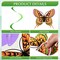 62 Pcs Spring 3D Flower Butterfly Hanging Swirls Decorations Butterfly Cutouts with Floral Paper Ball Colorful Ceiling Streamers for Birthday Summer Easter Party Baby Shower Wedding Home